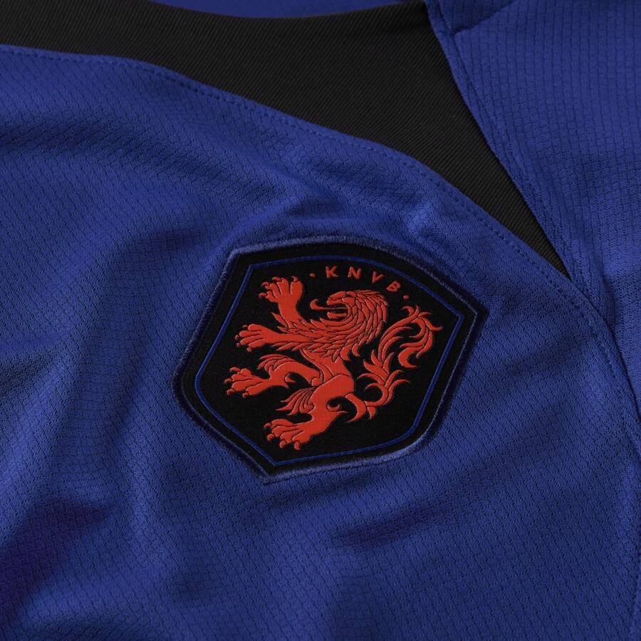 Nike Nederland 2022 23 Stadium Uit Dri-FIT voetbalshirt voor heren Blauw