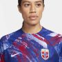 Nike Noorwegen Academy Pro Dri-FIT voetbaltop met korte mouwen voor dames Blauw - Thumbnail 3