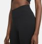 Nike One 7 8-legging met halfhoge taille en mesh vlakken voor dames Zwart - Thumbnail 3