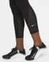 Nike One 7 8-legging met halfhoge taille en mesh vlakken voor dames Zwart - Thumbnail 5