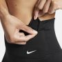 Nike One Caprilegging met hoge taille voor dames Zwart - Thumbnail 5