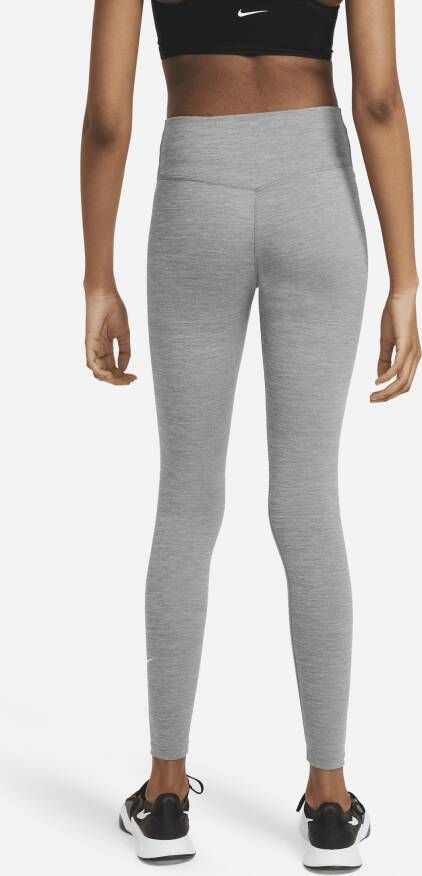 Nike One Legging met halfhoge taille voor dames Grijs