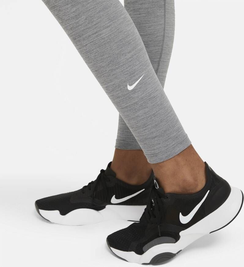 Nike One Legging met halfhoge taille voor dames Grijs