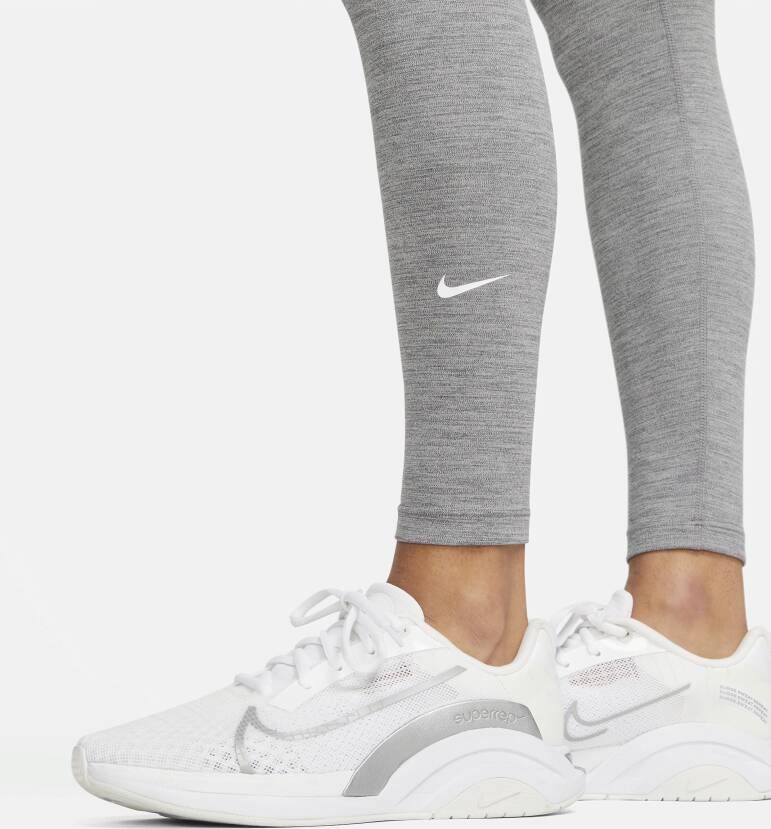 Nike One Legging met hoge taille voor dames Grijs - Foto 3