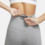 Nike One Legging met hoge taille voor dames Grijs - Thumbnail 5