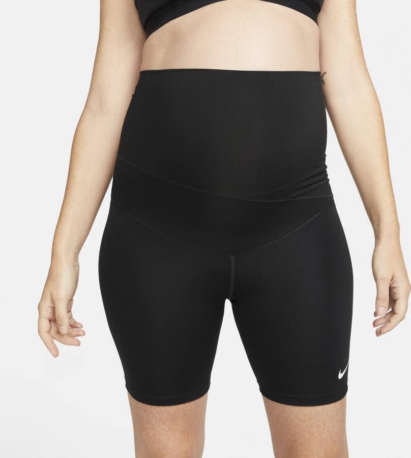 Nike One (M) Bikershorts voor dames (18 cm zwangerschapskleding) Zwart