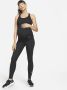 Nike One (M) Legging met hoge taille voor dames (positiekleding) Zwart - Thumbnail 5