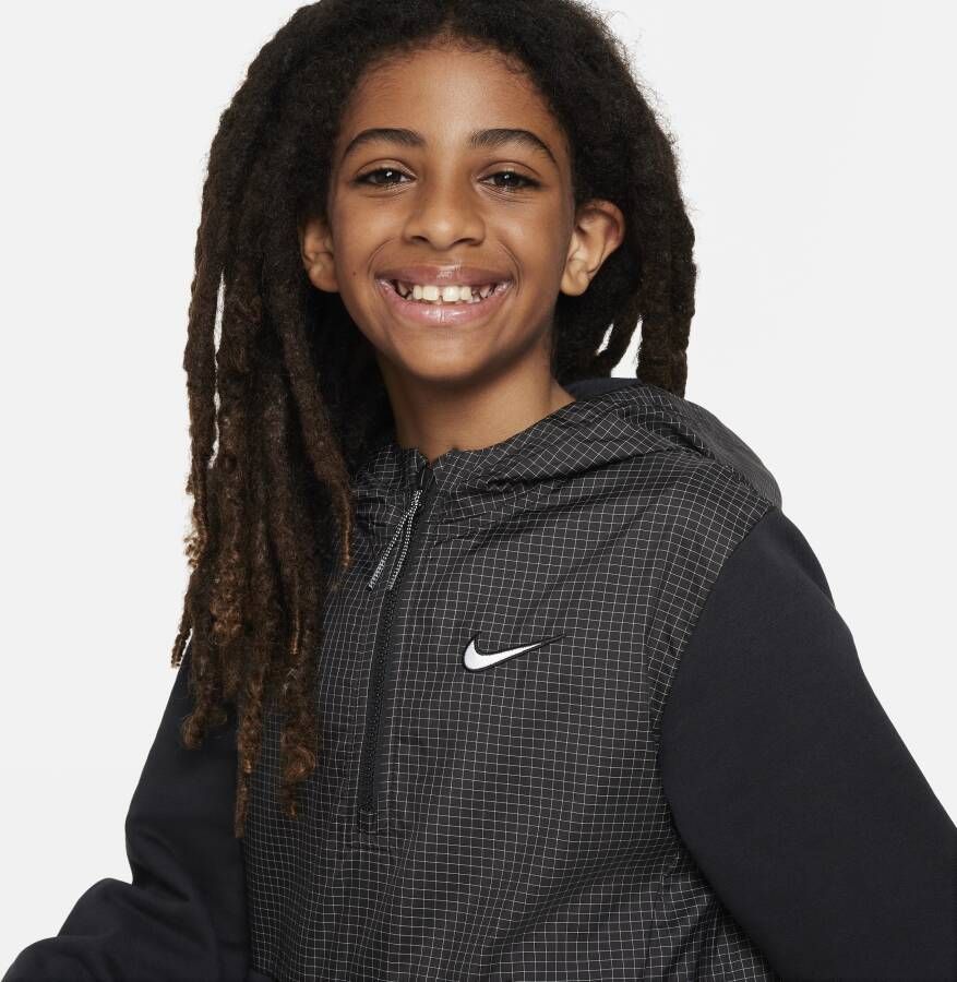 Nike Outdoor Play EasyOn fleecehoodie voor kids Zwart