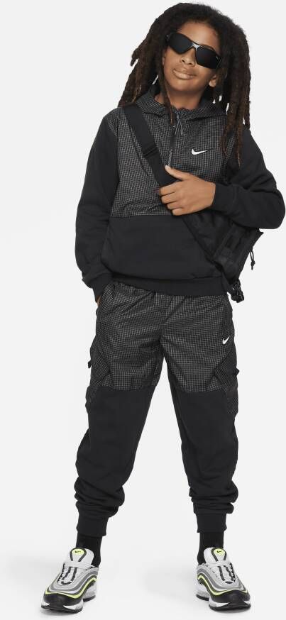 Nike Outdoor Play EasyOn fleecehoodie voor kids Zwart
