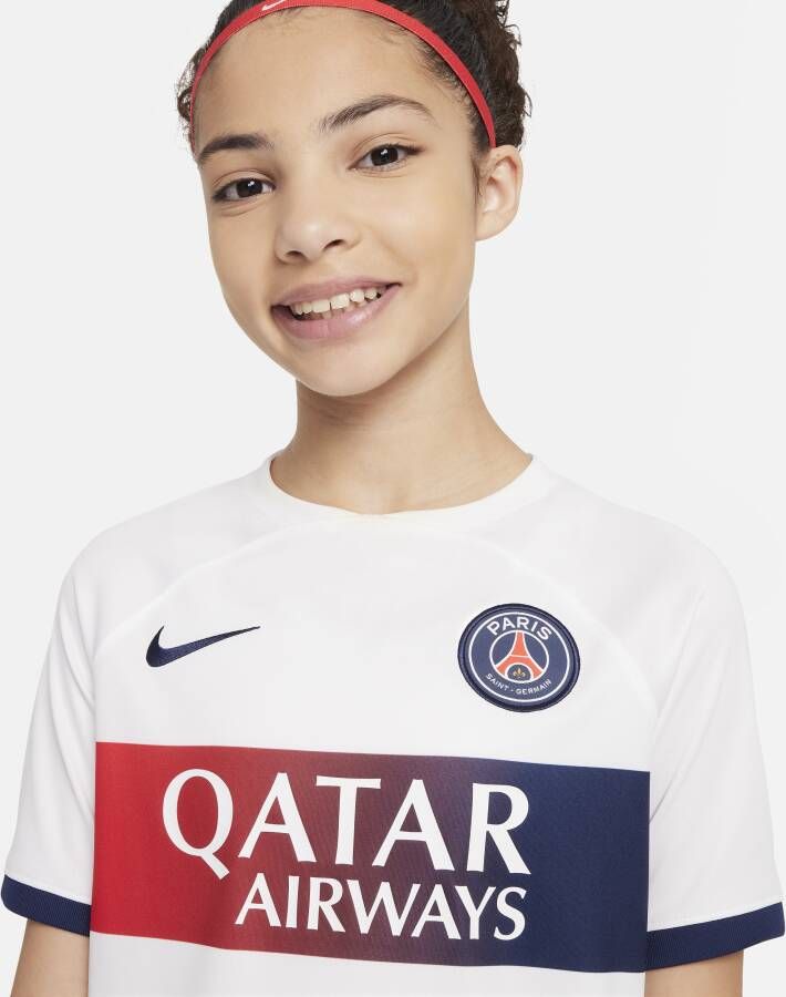 Nike Paris Saint-Germain 2023 24 Stadium Thuis Uit Dri-FIT voetbalshorts voor kids Wit