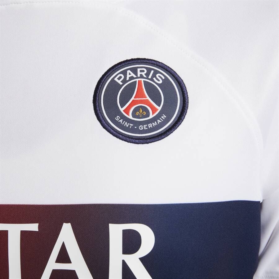 Nike Paris Saint-Germain 2023 24 Stadium Uit Dri-FIT voetbalshirt voor dames Wit