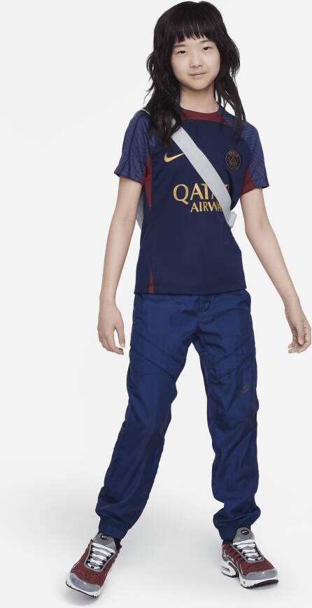 Nike Paris Saint-Germain Strike Dri-FIT knit voetbaltop voor kids Blauw