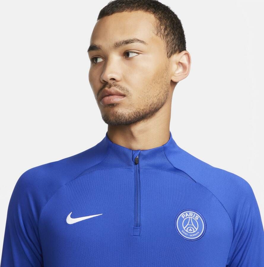 Nike Paris Saint-Germain Strike Dri-FIT knit voetbaltrainingstop voor heren Blauw