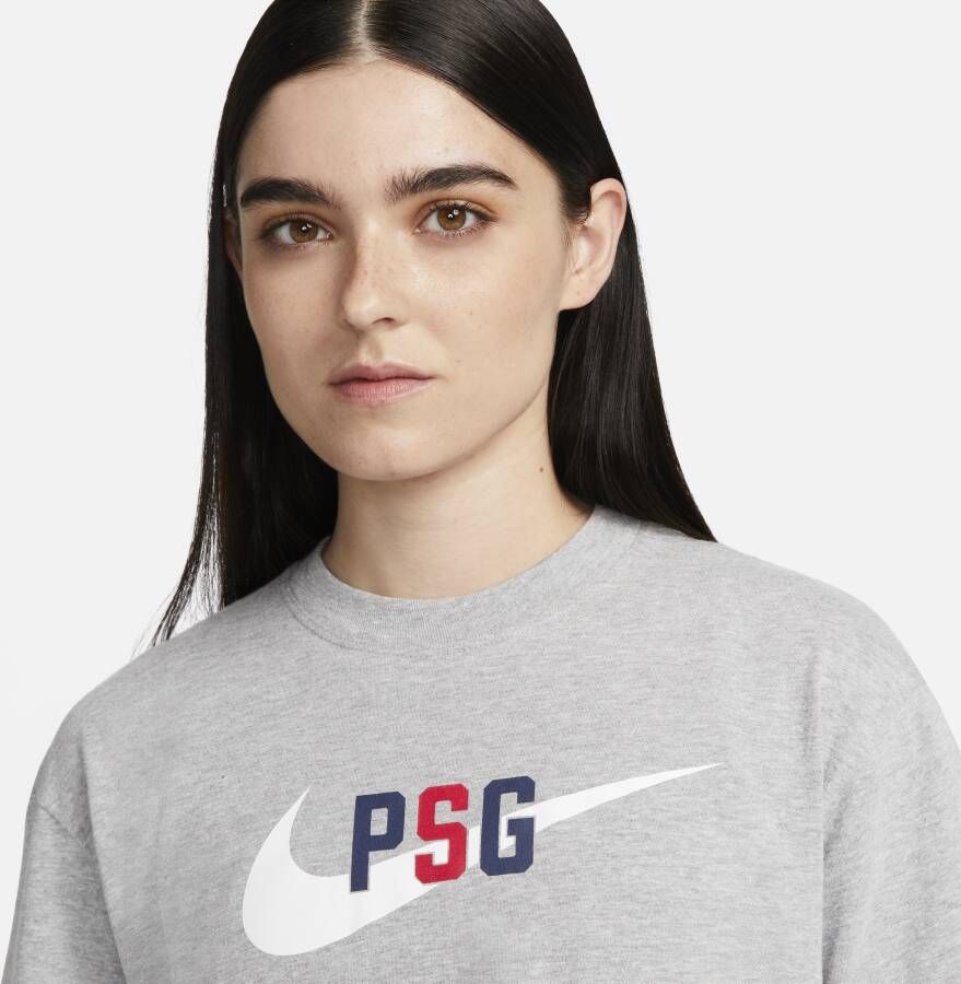 Nike Paris Saint-Germain Swoosh voetbalshirt voor dames Grijs