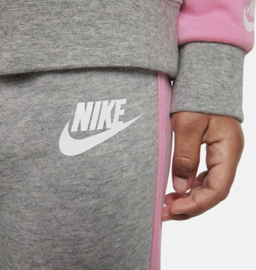 Nike Peuterset met top met ronde hals en broek Grijs