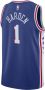 Nike Philadelphia 76ers Icon Edition 2022 23 Swingman NBA-jersey met Dri-FIT Blauw - Thumbnail 2