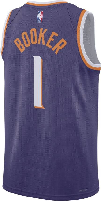 Nike Phoenix Suns 2023 24 Icon Edition Swingman NBA-jersey met Dri-FIT Paars - Foto 2