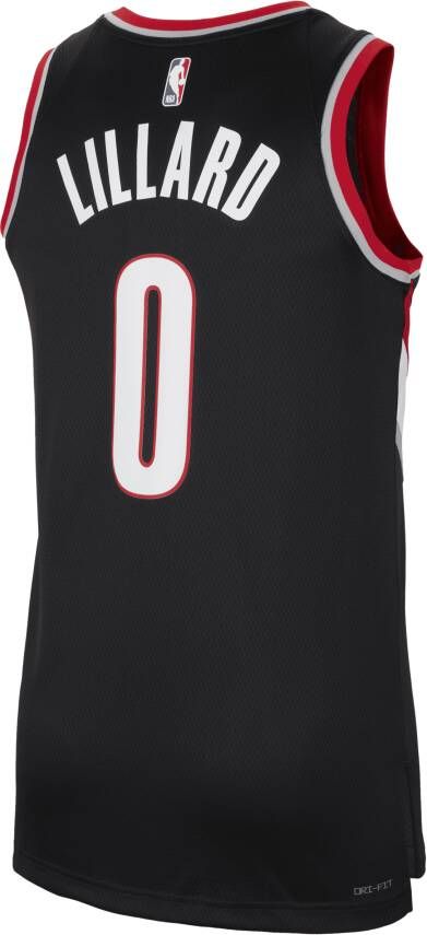 Nike Portland Trail Blazers Icon Edition 2022 23 Dri-FIT Swingman NBA-jersey voor heren Zwart
