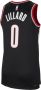 Nike Portland Trail Blazers Icon Edition 2022 23 Dri-FIT Swingman NBA-jersey voor heren Zwart - Thumbnail 2