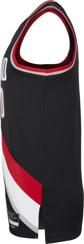 Nike Portland Trail Blazers Icon Edition 2022 23 Dri-FIT Swingman NBA-jersey voor heren Zwart