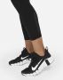 Nike Pro korte legging met mesh vlakken en halfhoge taille voor dames Zwart - Thumbnail 6