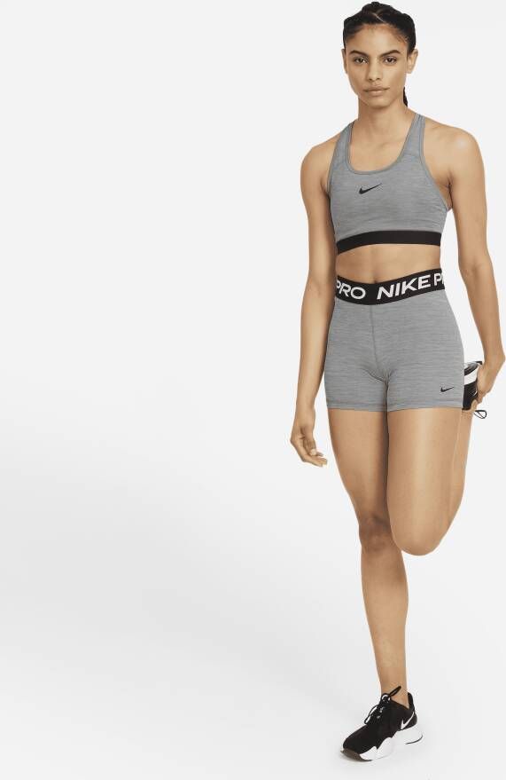 Nike Pro 365 Damesshorts (13 cm) Grijs