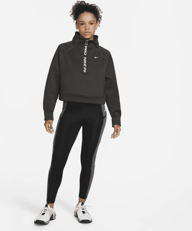 Nike Pro 7 8-trainingslegging met zakken en hoge taille voor dames Zwart