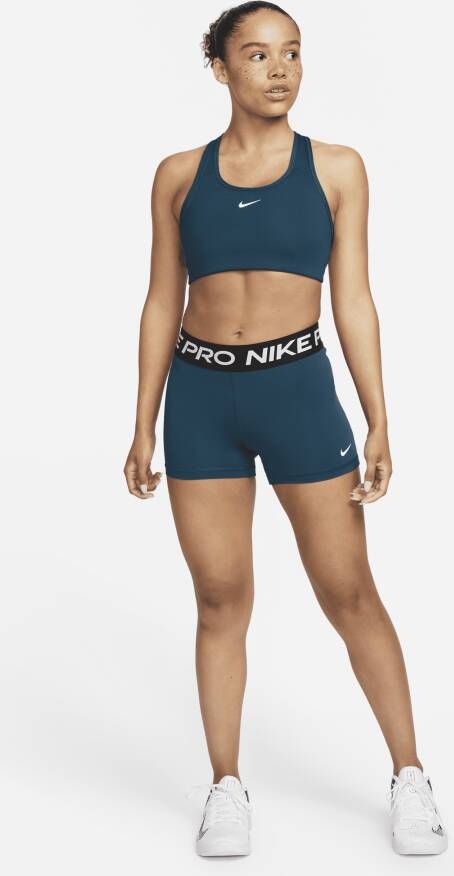 Nike Pro Damesshorts van 7 5 cm Blauw