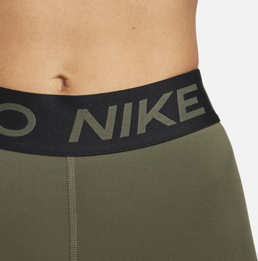 Nike Pro Damesshorts van 7 5 cm Groen