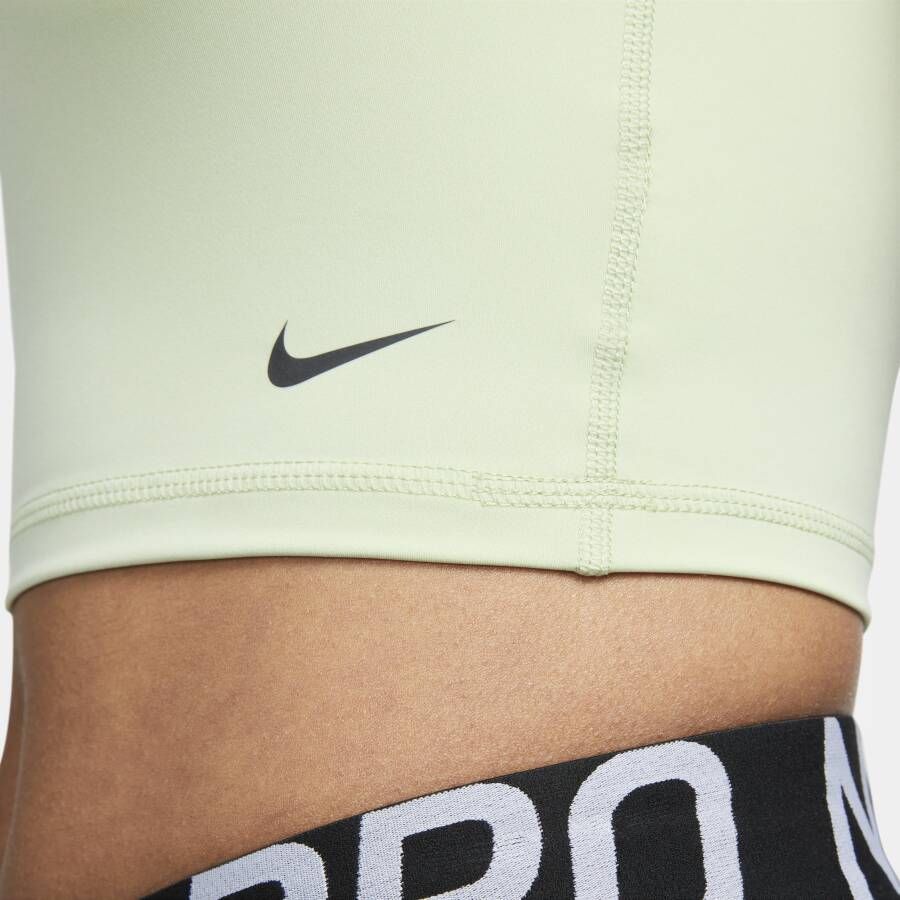Nike Pro Dri-FIT cropped tanktop voor dames Groen