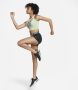 Nike Pro Dri-FIT cropped tanktop voor dames Groen - Thumbnail 5