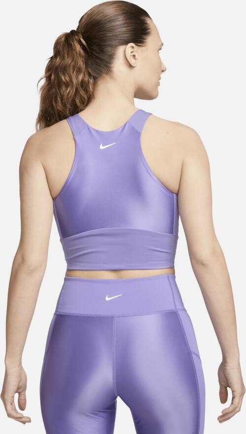 Nike Pro Dri-FIT cropped tanktop voor dames Paars