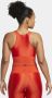 Nike Pro Dri-FIT cropped tanktop voor dames Rood - Thumbnail 2