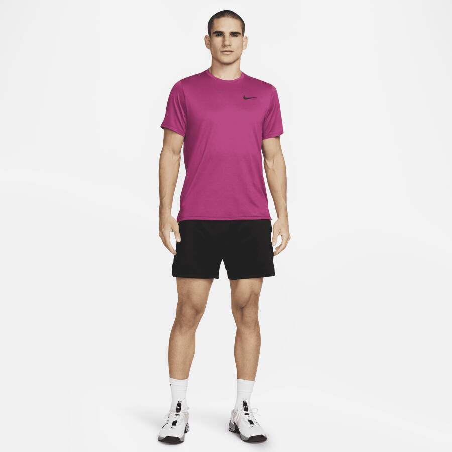 Nike Pro Dri-FIT Herentop met korte mouwen Rood - Foto 5