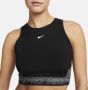 Nike Pro Dri-FIT Korte trainingstanktop voor dames Zwart - Thumbnail 3