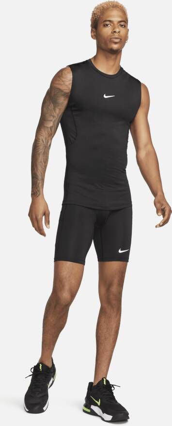 Nike Pro Dri-FIT strakke mouwloze fitnesstop voor heren Zwart