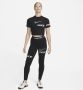Nike Pro Lange trainingslegging met graphic en halfhoge taille voor dames Zwart - Thumbnail 5