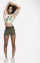 Nike Pro Shorts met halfhoge taille en graphic voor dames (8 cm) Groen - Thumbnail 5