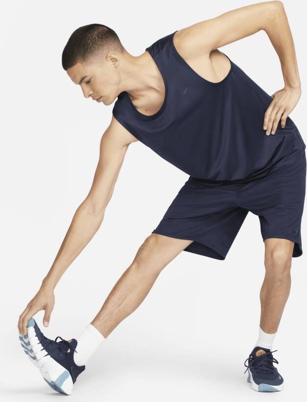 Nike Ready Dri-FIT fitnesstanktop voor heren Blauw