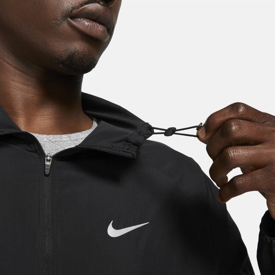 Nike Miler Repel hardloopjack voor heren Zwart