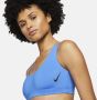 Nike Sneakerkini Bikinitop met diepe hals Blauw - Thumbnail 3