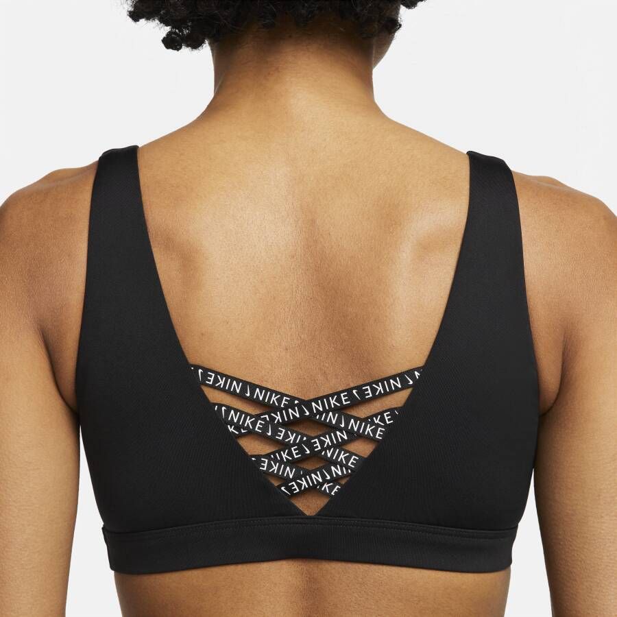 Nike Sneakerkini Bikinitop met diepe hals Zwart