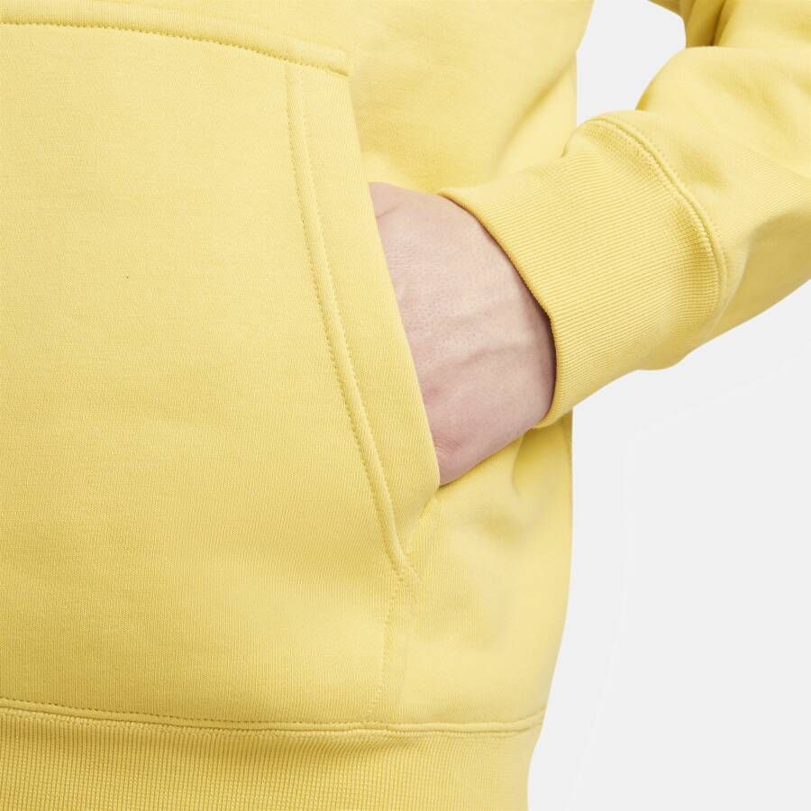 Nike Solo Swoosh Fleecehoodie voor heren Geel - Foto 5