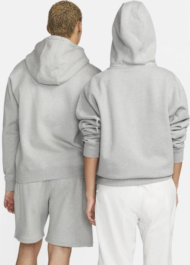 Nike Solo Swoosh Fleecehoodie voor heren Grijs