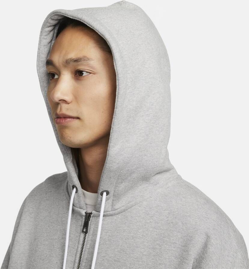 Nike Solo Swoosh Hoodie met rits voor heren Grijs