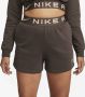 Nike Sportswear Air fleeceshorts met hoge taille voor dames Bruin - Thumbnail 2