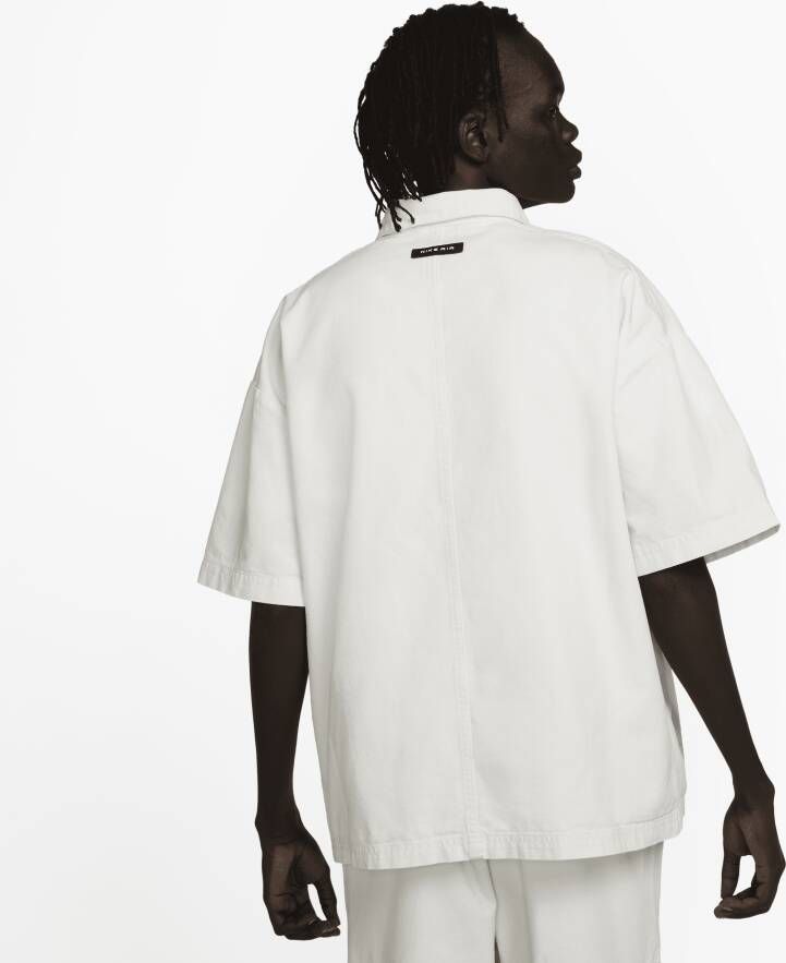 Nike Sportswear Air Geweven herentop voor over een shirt Wit