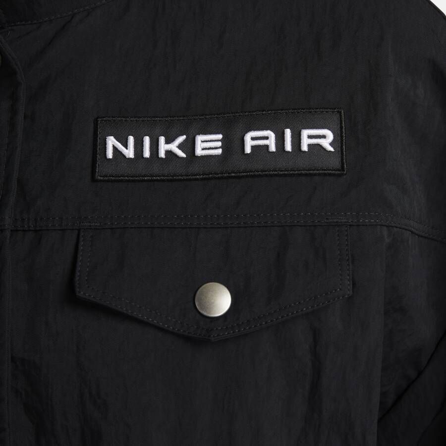 Nike Sportswear Air oversized kort damesjack Zwart