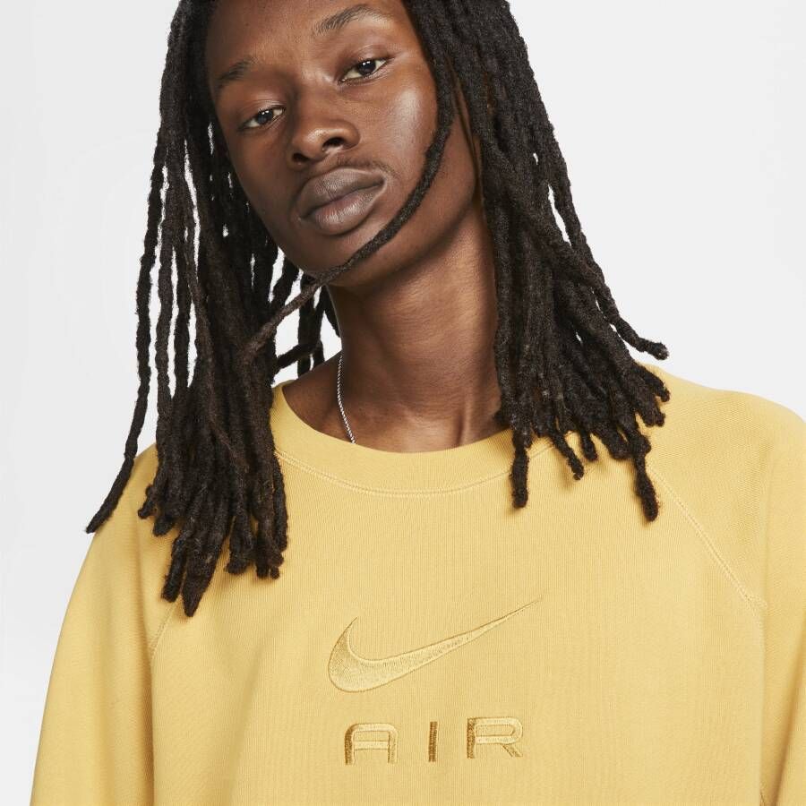 Nike Sportswear Air Herentop van sweatstof met ronde hals Bruin