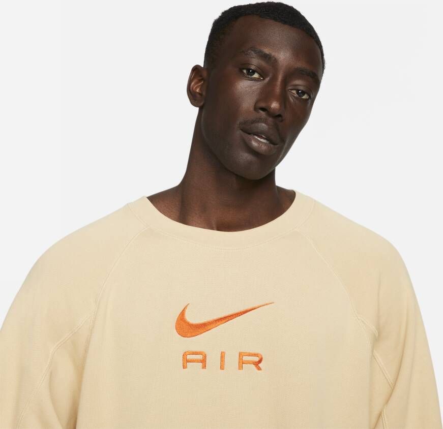Nike Sportswear Air Herentop van sweatstof met ronde hals Bruin